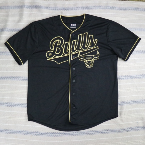 black gold baseball jersey